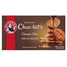 Choc-kits  Choc Oat Biscuits 200g Bakers