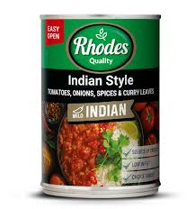 Canned Tomato and onion mix Indian Style Rhodes 410g