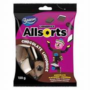 Liquorice Allsorts Chocolate 150g Beacon