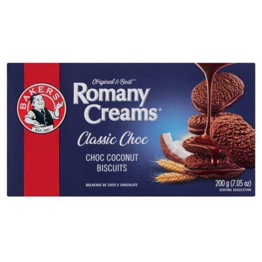 Biscuits Romany Creams Chocolate Bakers 200g