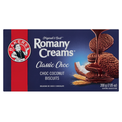 Biscuits Romany Creams Chocolate Bakers 200g