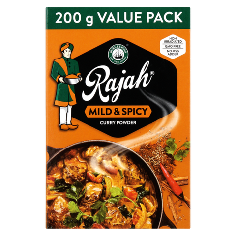 Curry Powder Mild & Spicy Rajah 200g