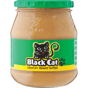 Peanut Butter Crunchy Black Cat 400g