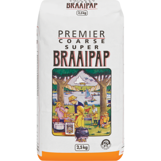 Braai Pap Premier Coarse Super Maize Meal 2.5 Kg