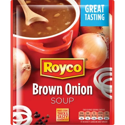 Soup Brown Onion Packet Royco 50g