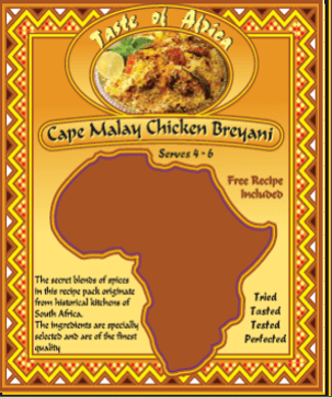 Spice Cape Malay Chicken Breyani Taste of Africa 60g