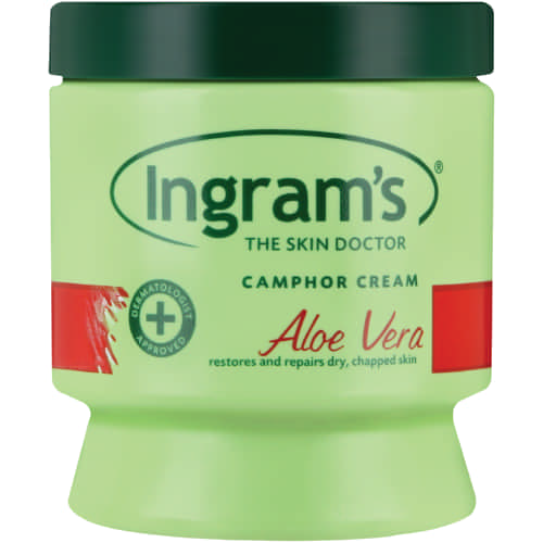 Camphor Cream Aloe Vera Ingrams 450ml