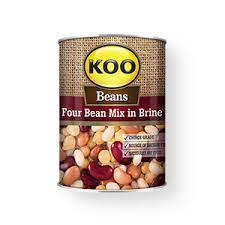 Four Bean Mix in Brine Koo 410g
